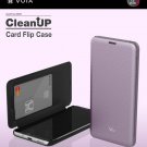 VOIA LG V30, V30+ Premium Flip Cover Case with Credit Card Slot - BLACK