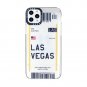 Airline Tickets TPU Case for iPhone 11 Pro Max w/ Tempered Glass Combo
