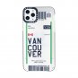 Airline Tickets TPU Case for iPhone 11 Pro Max w/ Tempered Glass Combo