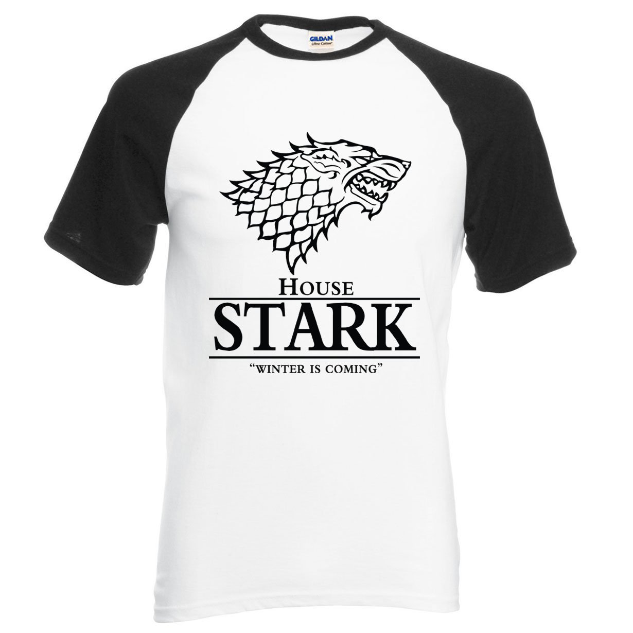 Game of Thrones raglan tee House Stark letters Winter Is Coming t shirt