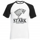 Game of Thrones raglan tee House Stark letters Winter Is Coming t shirt