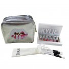 6pcs Holiday Kit Lipsticks +Sliver Makeup Bag +5pcs Brushes