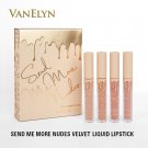 Vacation Send Me More Nude 4pcs/Set Velvet Liquid Lipstick