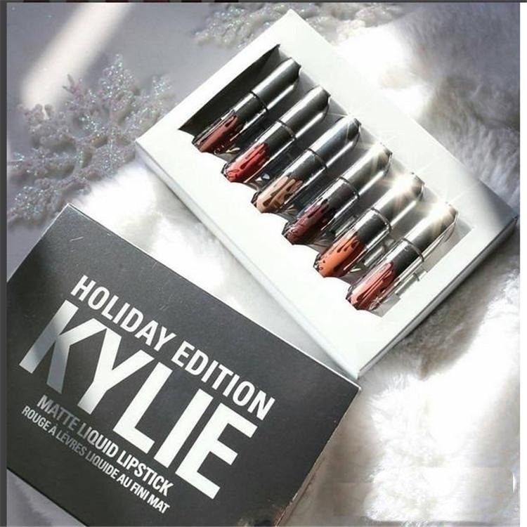 6pcs Matte Liquid lipgloss Holiday Edition Christmas Gift