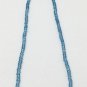 Blue Topaz Faceted Rondelle beaded necklace