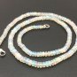 Ethopian Opal Smooth Rondelle Beaded Necklace of 47 cts.