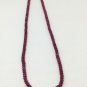 Ruby Faceted Rondelle Semiprecious Stone Beads
