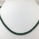 Emerald Faceted Rondelle Semiprecious  Stone Beads