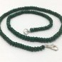 Emerald Faceted Rondelle Semiprecious Stone Beads