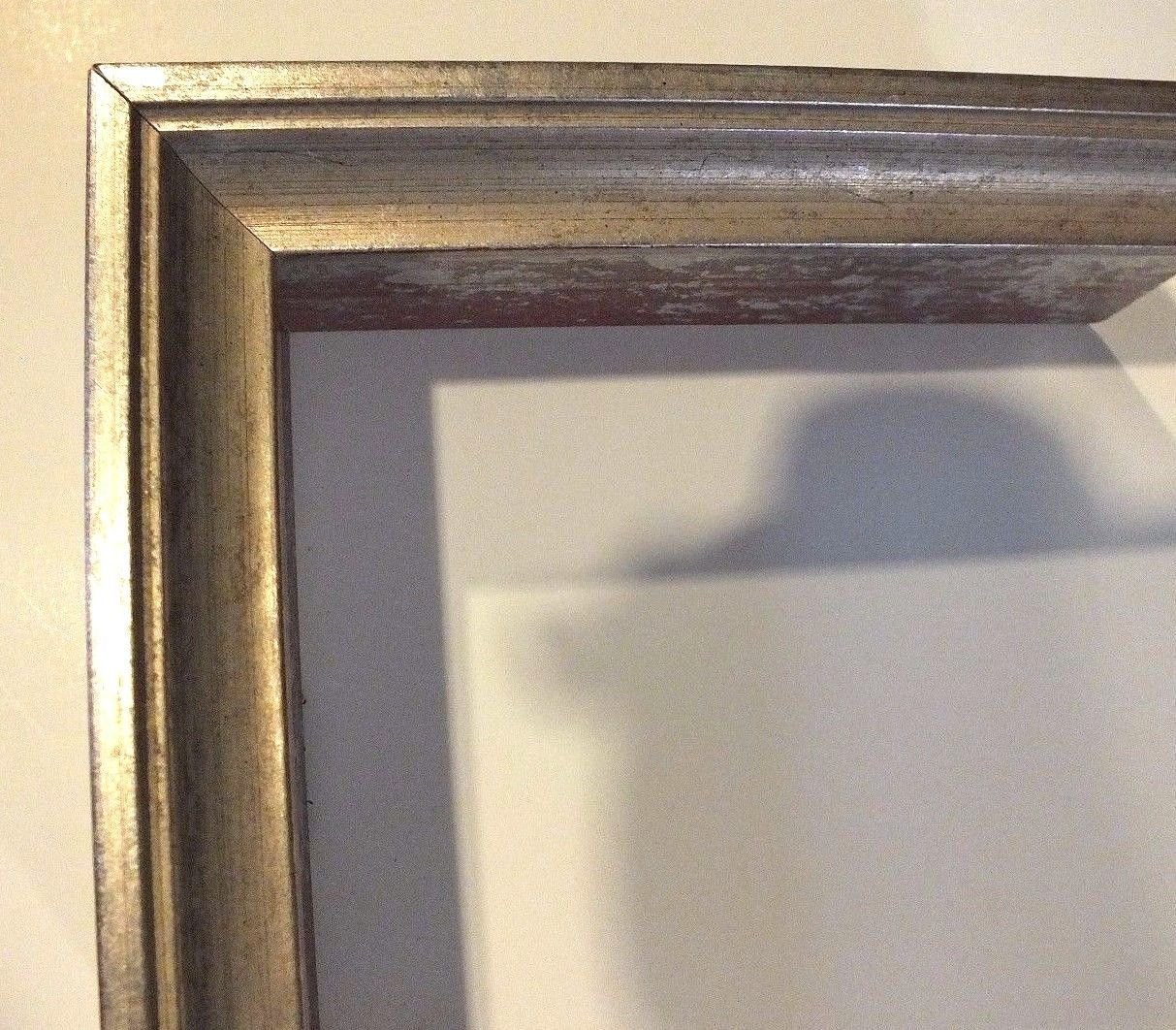 SALE-17 ft Silver Mottled Shadowbox Frame Moulding Wood Free Ship  63-3103