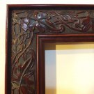 SALE-18 ft Ornate Picture Moulding Cherry Victorian Wood FREE Shipping #6140