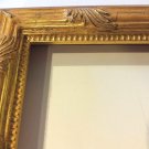 SALE-18 ft Gold Leaf Ornate Picture Frame Moulding Bright Wood FREE Shipping