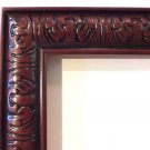 SALE-14 ft Ornate Picture Frame Moulding Carved Mahogany Wood FREE Ship #78509