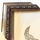 SALE-18 ft Ornate Picture Frame Moulding Silver Wood FREE Shipping c131R