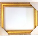 Picture Frame Gold White washed edge 9 x 12 Ornate Leaf Design Mirror Art Formal