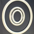 8 x 10 White Wood Oval Picture Frame