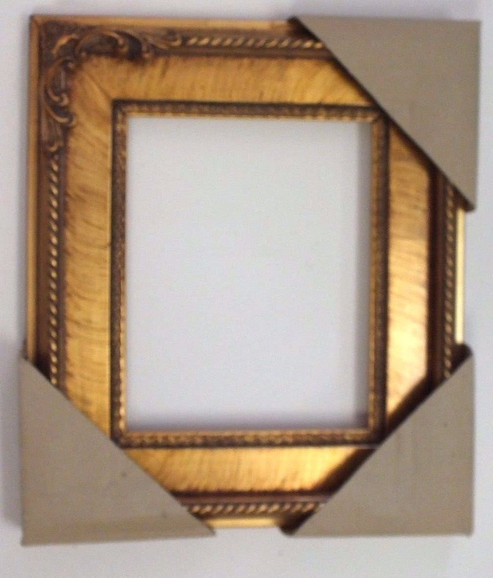 Gold Leaf Ornate Deep Wide Format Frame 8 x 10 Victorian Wild West
