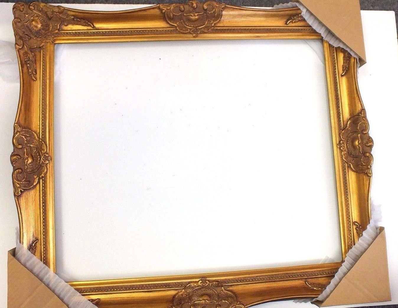 Gold Leaf Ornate Heavy Picture Frame 20 x 24 Victorian Wild West
