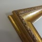 Picture Frame Gold White washed edge 11 x 14 Ornate Leaf Design Mirror Art