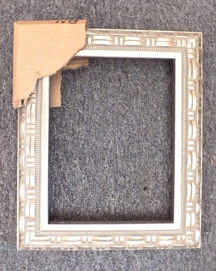 Antique Silver Woven Pattern Picture Frame 6 x 8 SALE