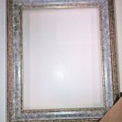 7 x 9 Picture Frame White Gold Speckled Wood Finish