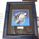 2 Framed Wolf Art wall pictures