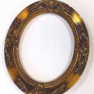 8 x 10 Oval Ornate Victorian Picture Frame Antique Gold Leaf Wood FREE SHIPPING