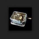"Fly me to the moon" Song Music Box See Thru Wind up Mechanism DIY Musical Craft