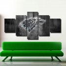 Game of Thrones Jon Snow Painting Flag Poster Stark Banner Canvas Wall Art Decal