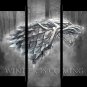 Game of Thrones Jon Snow Painting Flag Poster Stark Banner Canvas Wall Art Decal