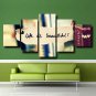 Inspirational Quote Poster Multi 5 Panel Canvas Wall Art Bedroom Home Decoration