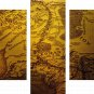 Vintage Middle Earth Map Canvas The Lord of The Rings Movie Poster Wall Art 5PCS