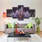Animation Disney Castle Poster Split Art Canvas Giclee HD Print Wall Decor 5PCS