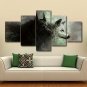 5 Pcs Split Canvas Wall Art Wolf Painting Animal Poster Giclee Print No Framed