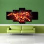 Large Abstract Horse Painting Framed 5Pcs Canvas Wall Art Ready to Hang Pictures