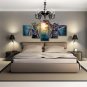 WOW Illidan Stormrage World of Warcraft Game Poster 5 Piece Canvas Wall Art Sets