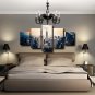 Modern Multi 5 Panel Canvas Wall Art Urban/City Scenery Painting Building Poster