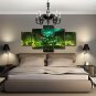 Unique Illidan Warcraft Movie Poster 5 Piece Canvas Wall Art Bedroom Decoration