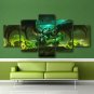 Unique Illidan Warcraft Movie Poster 5 Piece Canvas Wall Art Bedroom Decoration