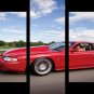 Red Dodge Viper GTC Muscle Sports Car Posters 5 PCS Wall Art Canvas Decoration