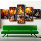 Large Abstract Oil Painting on Canvas Giclee Landscape Poster 5 Piece Wall Art