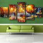 Large Abstract Oil Painting on Canvas Giclee Landscape Poster 5 Piece Wall Art