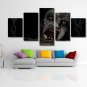 Zombie Gory Horror Movie Scary Poster 5 Piece Canvas Wall Art Vampire Painting