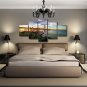 Multi 5 Panel Canvas Wall Art Print Golden Gate Bridge Painting Home Decoration