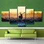 Elk Mule Deer Painting Art Poster Multi Panel Canvas Wall Art Bedroom Home Decor