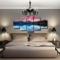 Abstract Watercolor Landscape Painting 5 Multi Panel Canvas Wall Art Decoration