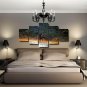Elk Mule Deer Painting Art Print Poster 5 Multi Panel Canvas Wall Art Decoration