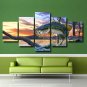 5 Multi Panel Canvas HD Vintage Tropical Painting Large Fish Wall Art Decoration