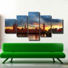 Landscape Architecture Art Painting Mult 5 Panel Canvas Wall Art Bedroom Decor