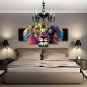 Abstract Lion King Watercolor Oil Painting 5 Piece Canvas Wall Art Decor Poster
